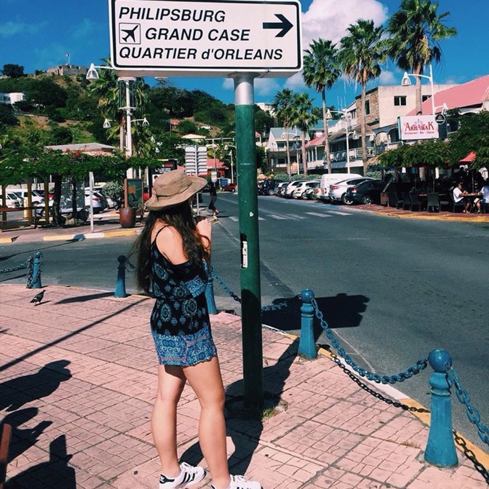 PATTERNED BLUE ROMPER
